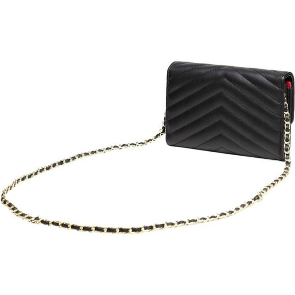 Small Black Leather Crossbody Purse - Picture 2 of 4